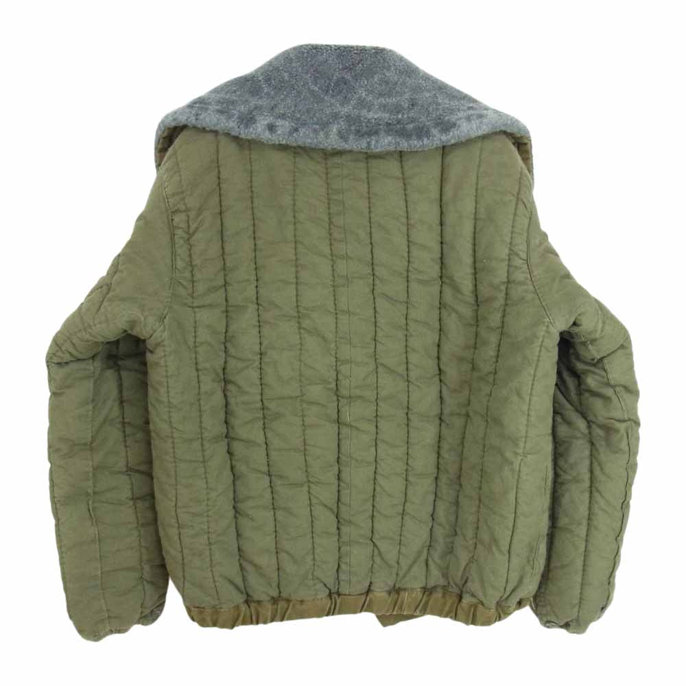 ヴィンテージ 旧ソビエト ボアライナー ジャケット カーキ系 サイズ表記無【中古】