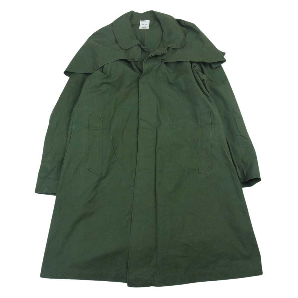 ヴィンテージ FRENCH MILITARY フレンチミリタリー フランス軍 フロック コート カーキ系 96L【中古】