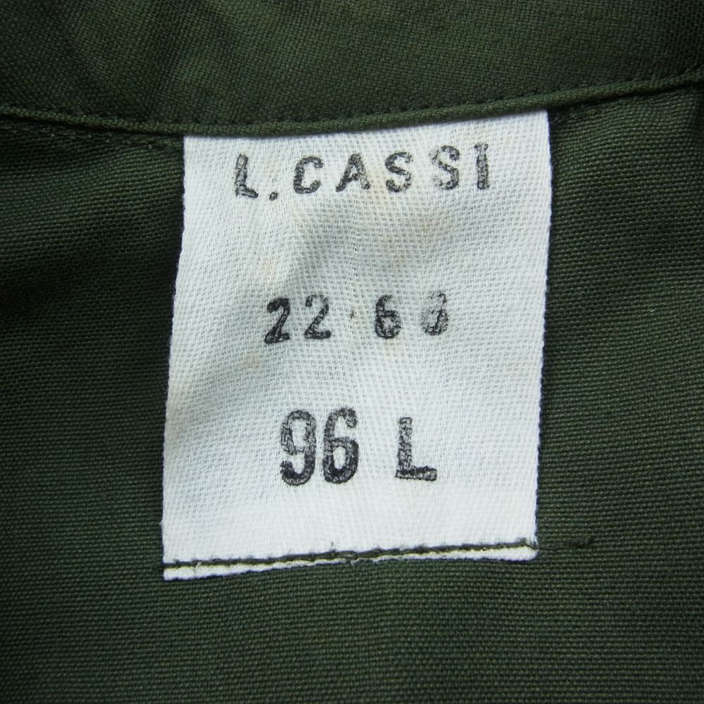 ヴィンテージ FRENCH MILITARY フレンチミリタリー フランス軍 フロック コート カーキ系 96L【中古】