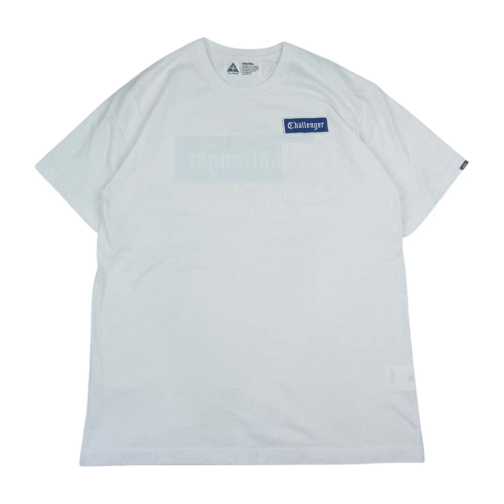 CHALLENGER チャレンジャー 23SS CLG-TS 023-004 CHALLENGER LOGO PATCH TEE カレッジ ロゴ パッチ Tシャツ ホワイト ホワイト系 XL【新古品】【未使用】【中古】
