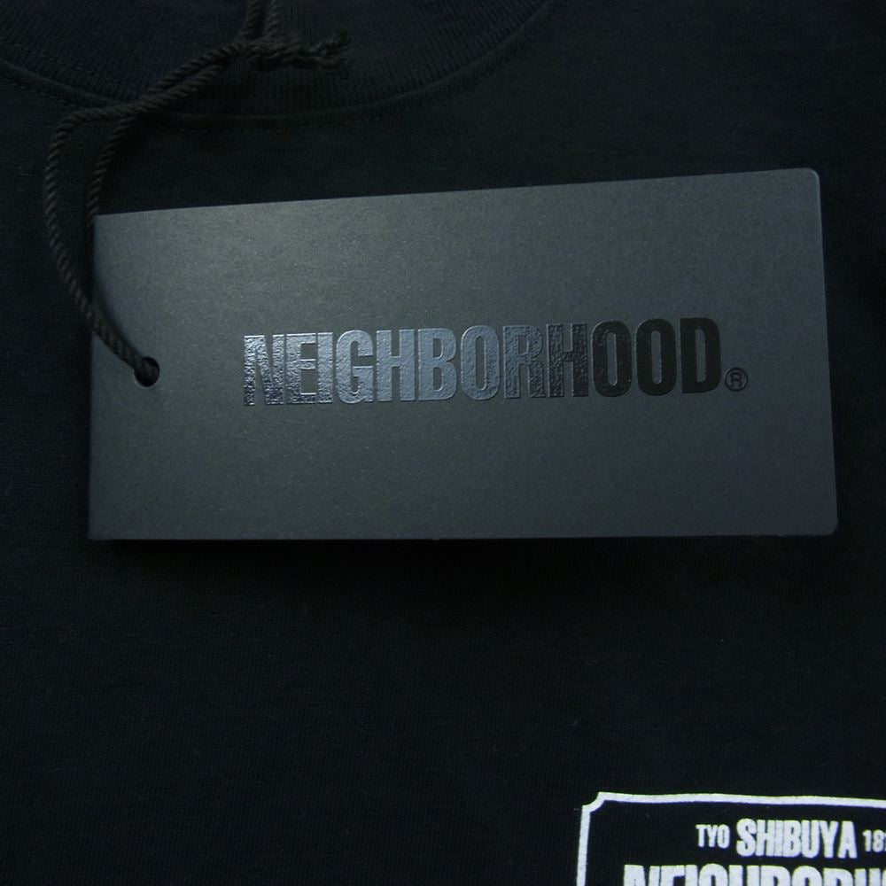 NEIGHBORHOOD ネイバーフッド 23SS 渋谷店 リニューアル オープン 記念 限定 ロングスリーブ Tシャツ ロゴ ブラック ブラック系 M【新古品】【未使用】【中古】
