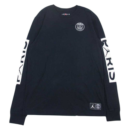 NIKE ナイキ BQ8382-010 × Paris Saint Germain パリサンジェルマン Jordan ジョーダン ロングスリーブ Tシャツ ブラック ブラック系 M【中古】