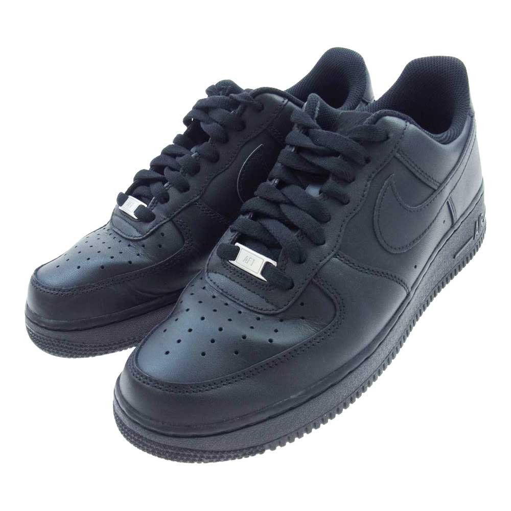 NIKE ナイキ CW2288-001 AIR FORCE 1 '07 BLACK/BLACK  エアフォースワン ローカット スニーカー ブラック ブラック系 27cm【中古】