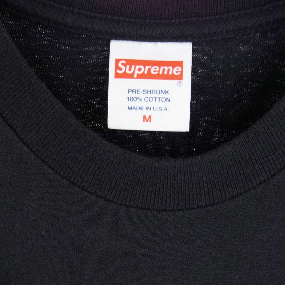 Supreme シュプリーム 20SS Chrome Logo Tee クローム ロゴ Tシャツ ブラック系 M【中古】
