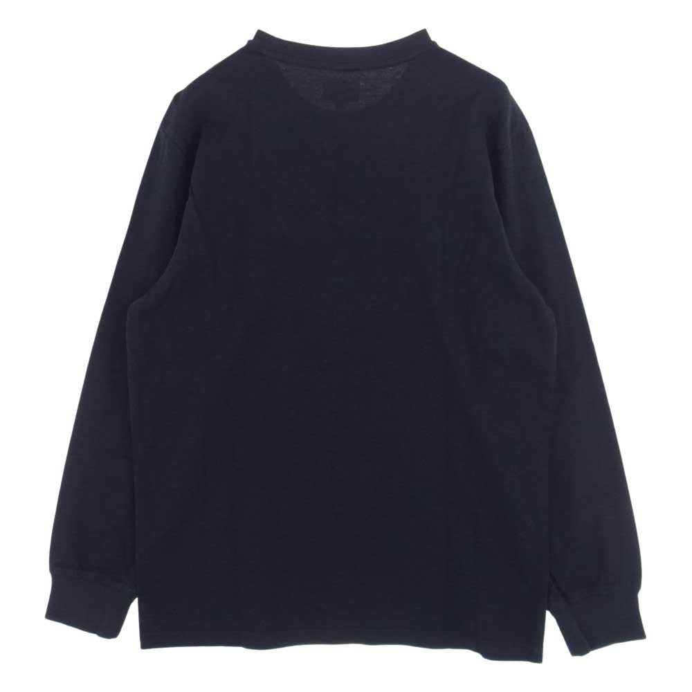 Supreme シュプリーム 20SS Meta Logo L/S Tee  メタロゴ ロングスリーブ カットソー 長袖 Tシャツ ブラック系 M【中古】