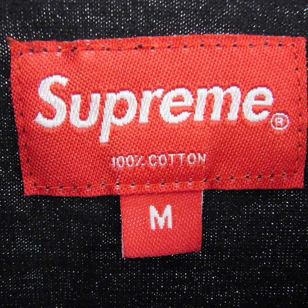 Supreme シュプリーム 20SS Meta Logo L/S Tee  メタロゴ ロングスリーブ カットソー 長袖 Tシャツ ブラック系 M【中古】