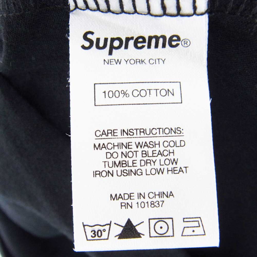 Supreme シュプリーム 20SS Meta Logo L/S Tee  メタロゴ ロングスリーブ カットソー 長袖 Tシャツ ブラック系 M【中古】
