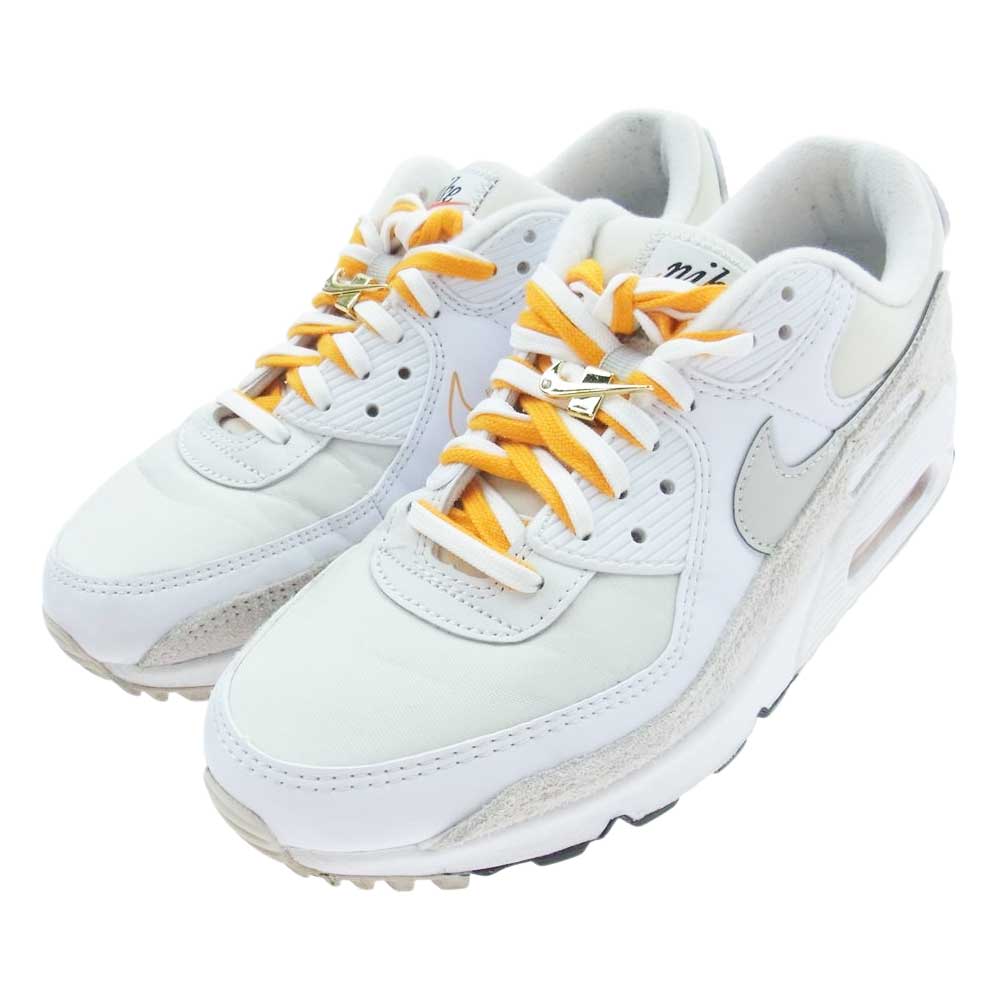NIKE ナイキ DA8709-100 WMNS AIR MAX 90 SE FIRST USE white/light bone エアマックス90 ホワイト系 オフホワイト系 25.5cm【中古】