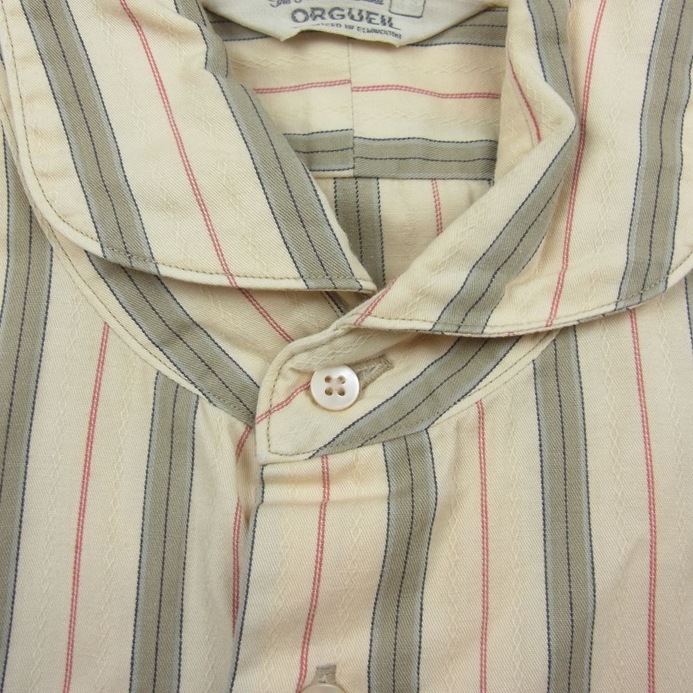 ORGUEIL オルゲイユ OR-5071A Windsor Collar ウィンザーカラー シャツ ベージュ系【中古】