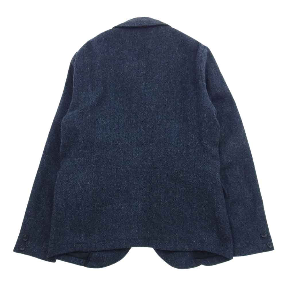 ORGUEIL オルゲイユ OR-4205B OR4215B OR-1080B Harris Tweed Sack Coat Gilet Trousers ハリスツイード サックコート ジレ ベスト トラウザー パンツ ３ピース セットアップ スーツ ネイビー系 ジャケット(38)・ベスト(38)・パンツ(31)【美品】【中古】