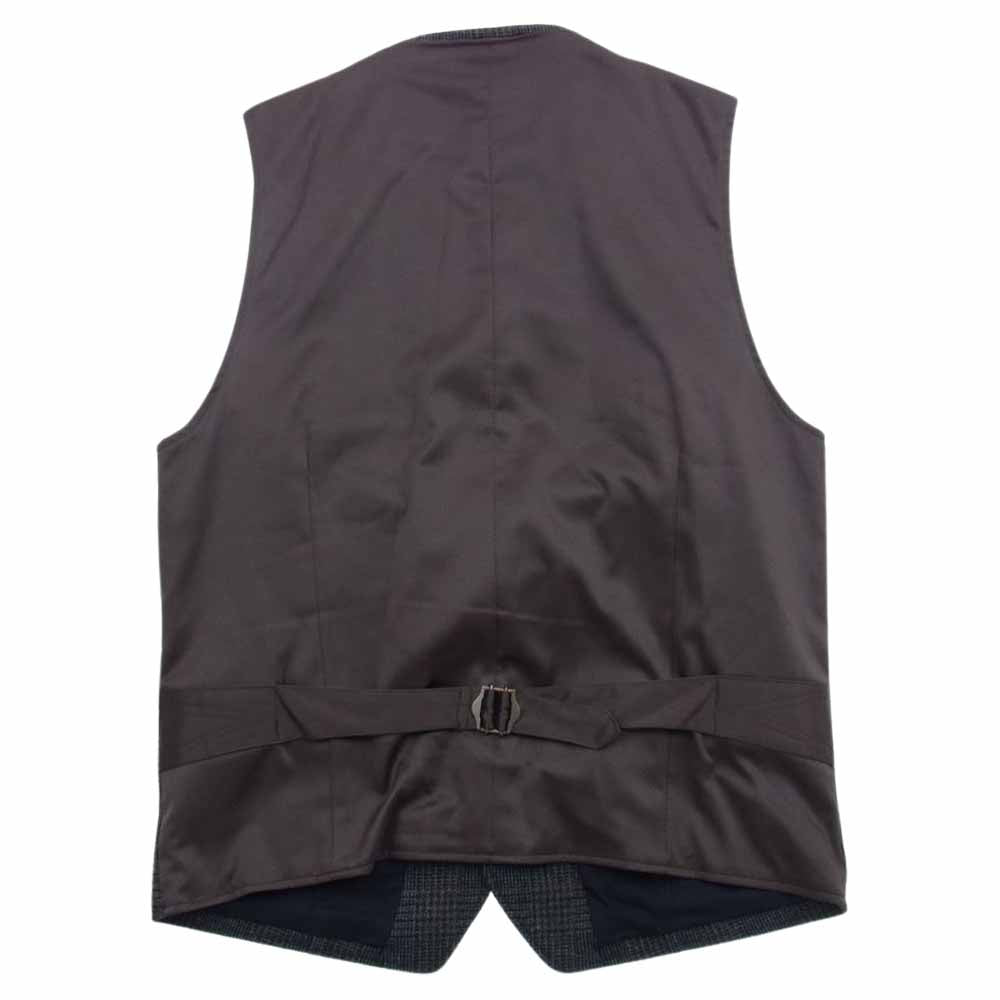 ORGUEIL オルゲイユ OR-4108 OR-4107 OR-1049 Glen Check Jacket Gilet Trousers  尾州産 グレンチェック ジャケット ジレ ベスト トラウザー パンツ ３ピース セットアップ スーツ ブラウン系 ジャケット(40)・ベスト(40)・パンツ(32)【美品】【中古】