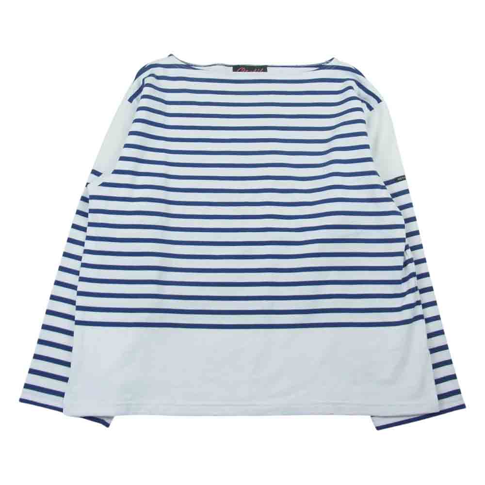 ウティ ウティ ナバル ボーダーバスク シャツ ホワイト系 ネイビー系 1【中古】