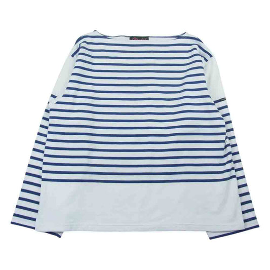 ウティ ウティ ナバル ボーダーバスク シャツ ホワイト系 ネイビー系 1【中古】