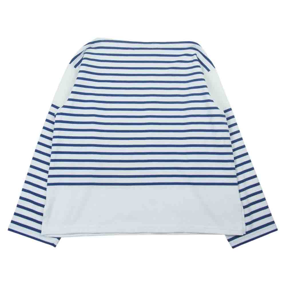 ウティ ウティ ナバル ボーダーバスク シャツ ホワイト系 ネイビー系 1【中古】