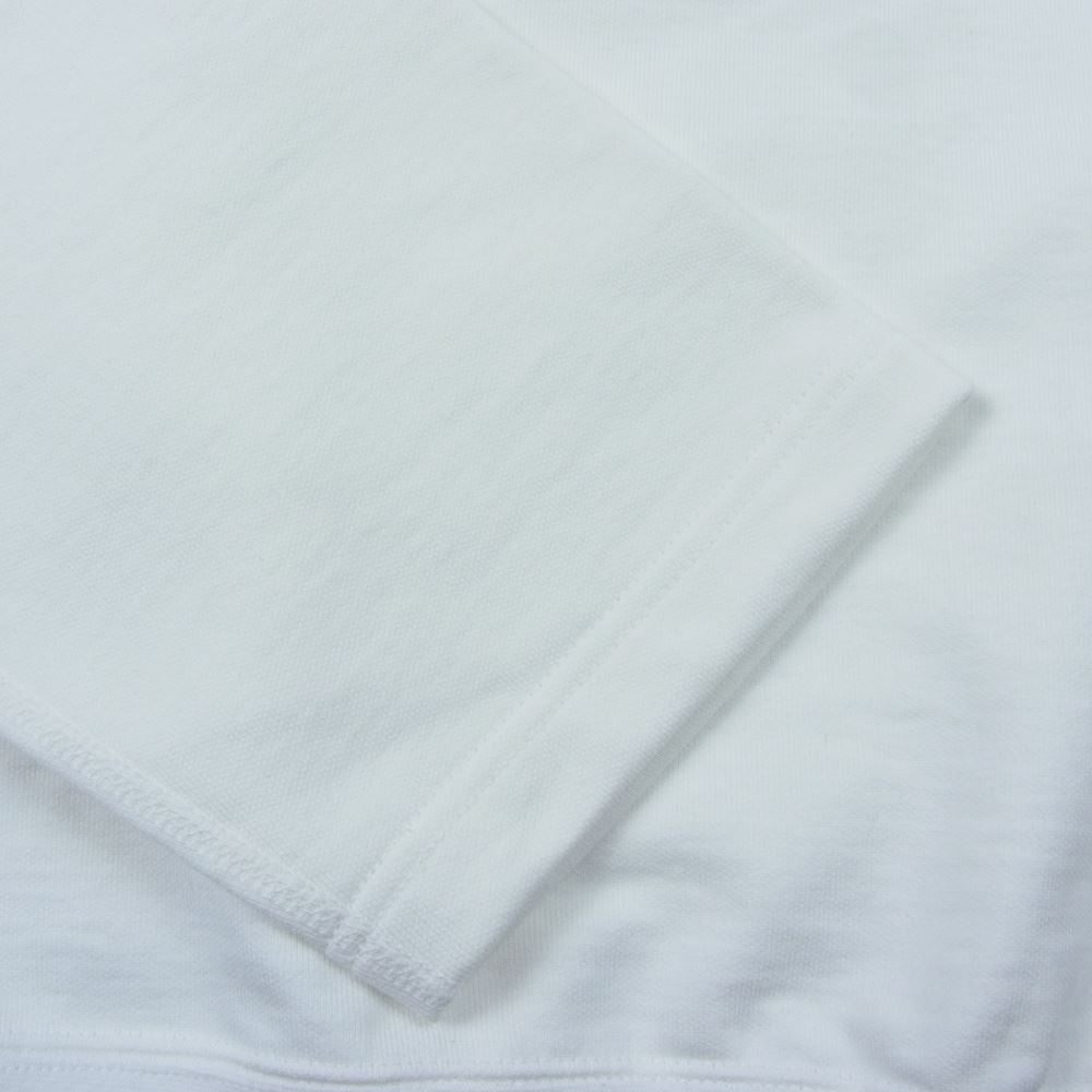 GRAPHPAPER グラフペーパー GM221-70176L L'ECHOPPE レショップ 別注 22SS Compact Terry Roll-Up Sleeve Crew Neck スウェット ホワイト系 F【新古品】【未使用】【中古】