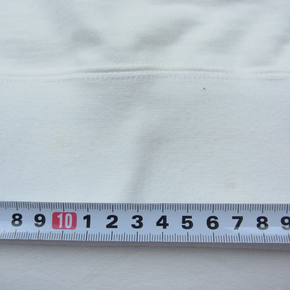 GRAPHPAPER グラフペーパー GM221-70176L L'ECHOPPE レショップ 別注 22SS Compact Terry Roll-Up Sleeve Crew Neck スウェット ホワイト系 F【新古品】【未使用】【中古】