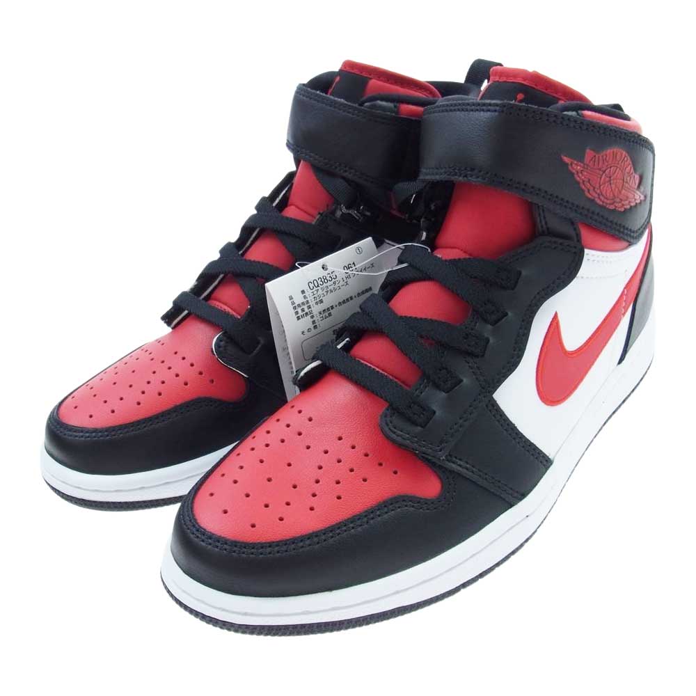 NIKE AIR JORDAN ナイキ ジョーダン  CQ3835-061 エア ジョーダン 1 HI FLYEASE フライイーズ ハイカット スニーカー レッド系 ブラック系 ホワイト系 26.0cm【新古品】【未使用】【中古】