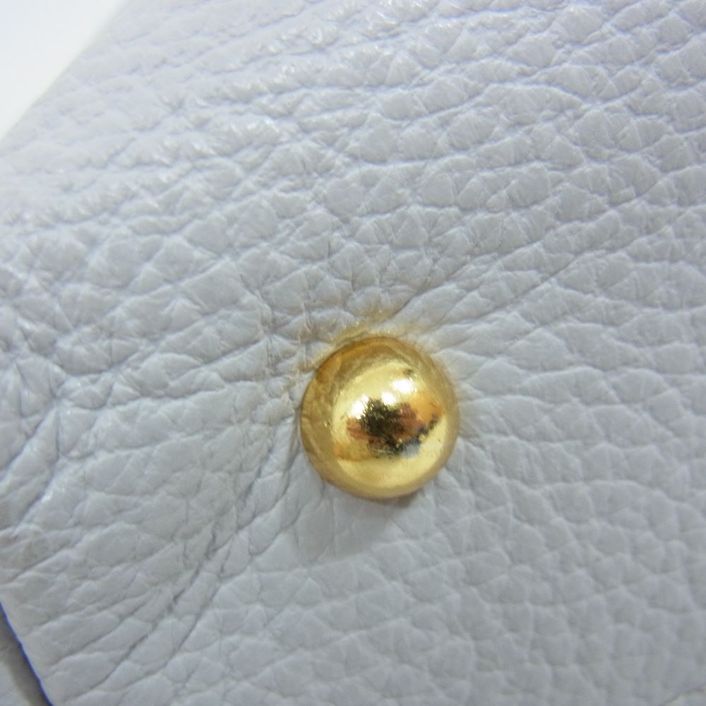 キタムラ  2WAY ハンドバッグ レザー  グレー系【中古】