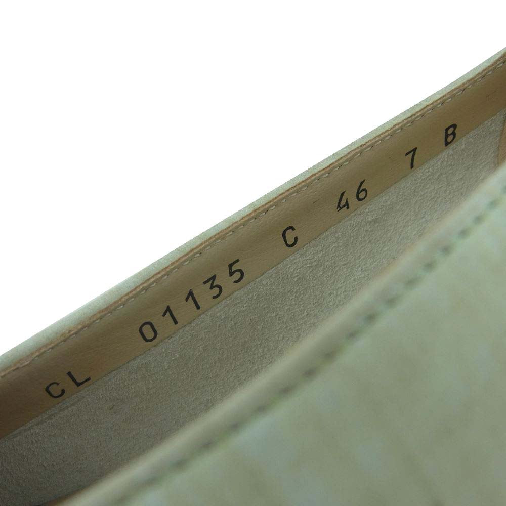 Salvatore Ferragamo サルヴァトーレフェラガモ CL 01135 C 46 7 B パンプス ヒール ライトグリーン系 46【中古】