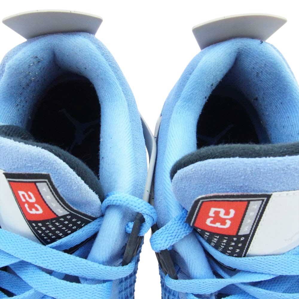NIKE AIR JORDAN ナイキ ジョーダン CT8527-400  4 University Blue ユニバーシティー ブルー スニーカー ブルー系 28cm【中古】