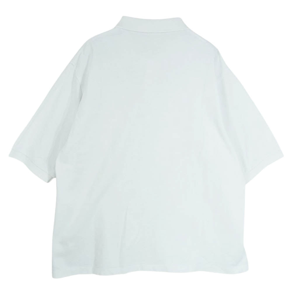 COMOLI コモリ 19SS  P01-05010 鹿の子 半袖 ポロシャツ ホワイト系 2【中古】