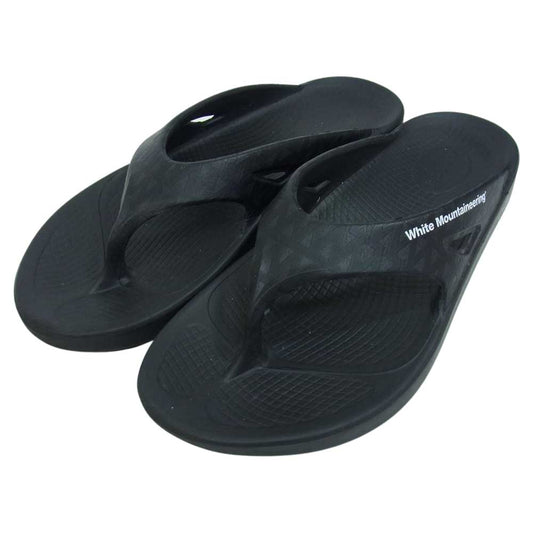 WHITE MOUNTAINEERING ホワイトマウンテニアリング × OOFOS ウーフォス SANDAL ブラック系 EU 40【中古】