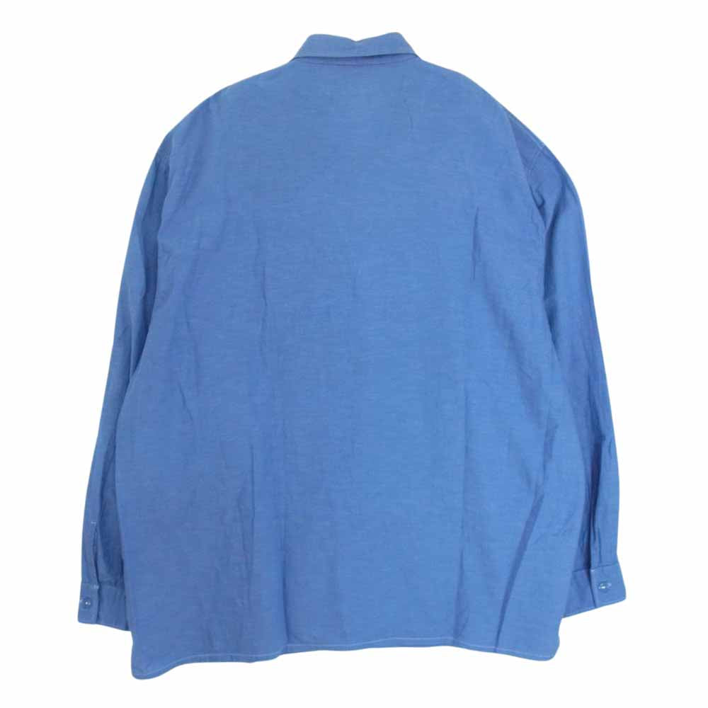 COMOLI コモリ 21SS T01-0201 ベタシャン CPO シャツ ブルー系 3【中古】