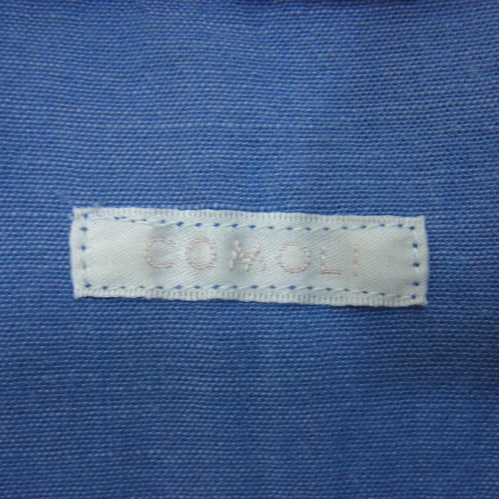 COMOLI コモリ 21SS T01-0201 ベタシャン CPO シャツ ブルー系 3【中古】
