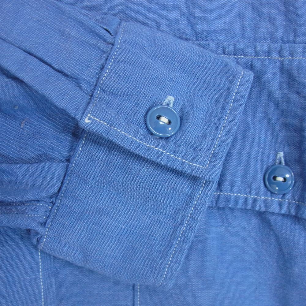 COMOLI コモリ 21SS T01-0201 ベタシャン CPO シャツ ブルー系 3【中古】