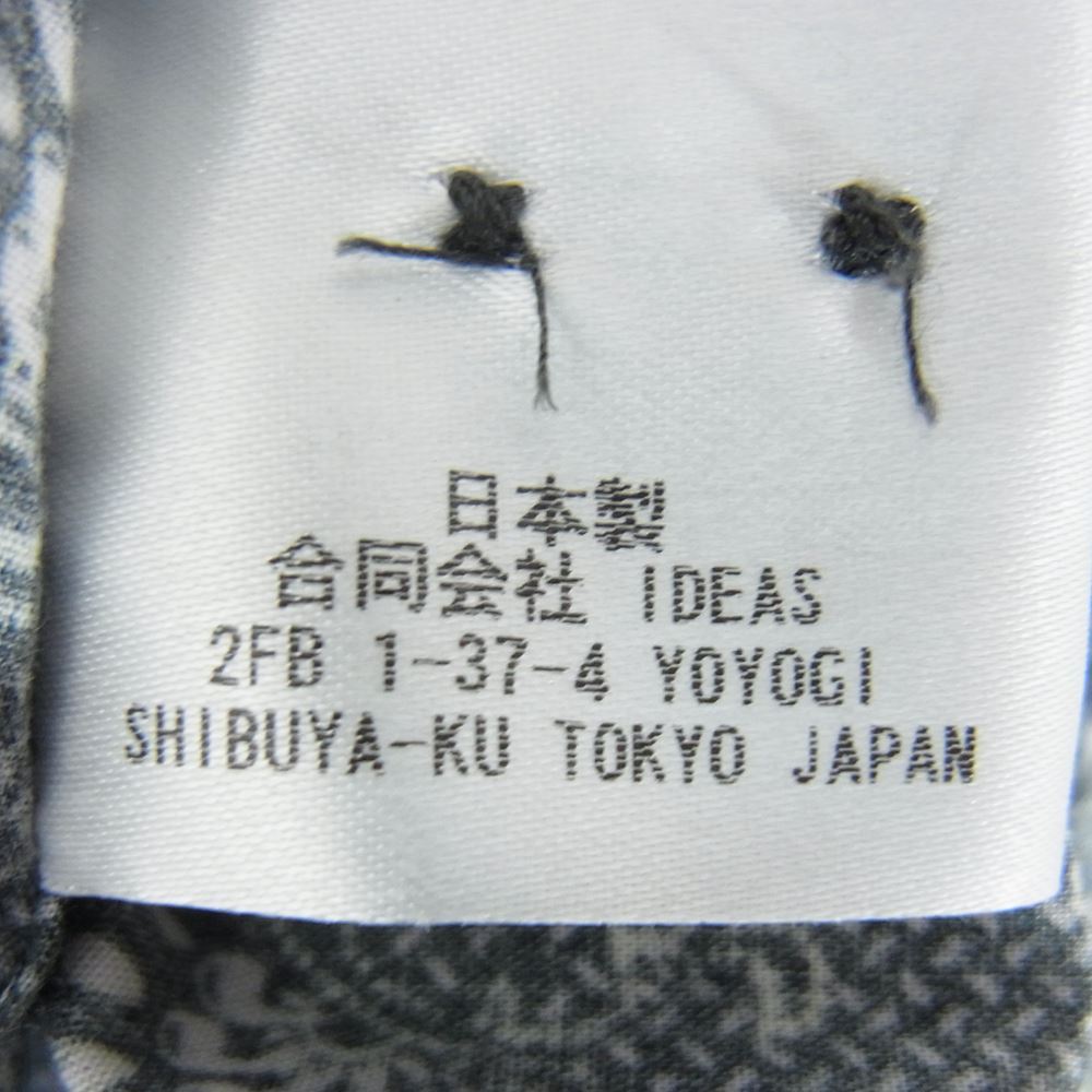 ユーゲン Print James コットンフラワープリントレギュラーカラーシャツ SHIRT053 パープル系 3【美品】【中古】