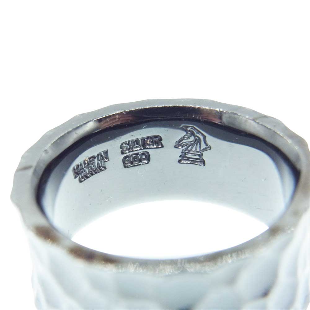 ヴェルヴェットラウンジ SILVER 950 ブラックコーティング リング ブラック系 15号【中古】