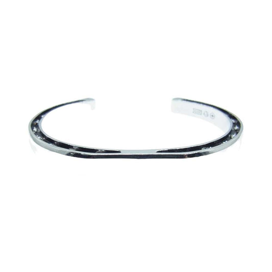 ヴェルヴェットラウンジ Horseshoe ホースシュー バングル ホワイト キュービック ジルコニア シルバー系【中古】
