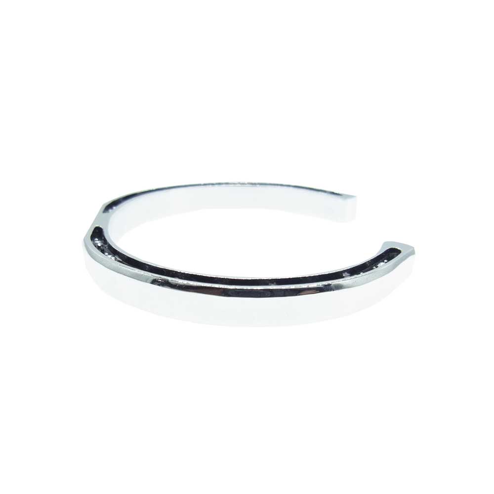 ヴェルヴェットラウンジ Horseshoe ホースシュー バングル ホワイト キュービック ジルコニア シルバー系【中古】