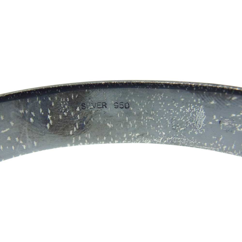 PUERTA DEL SOL プエルタデルソル 鋲 スタッズ バングル SILVER 950 ブラック系 シルバー系【中古】