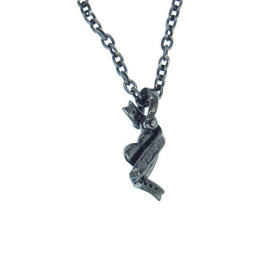 PUERTA DEL SOL プエルタデルソル PE984BK ハート ネックレス ペンダント SILVER 950 ブラック系【中古】