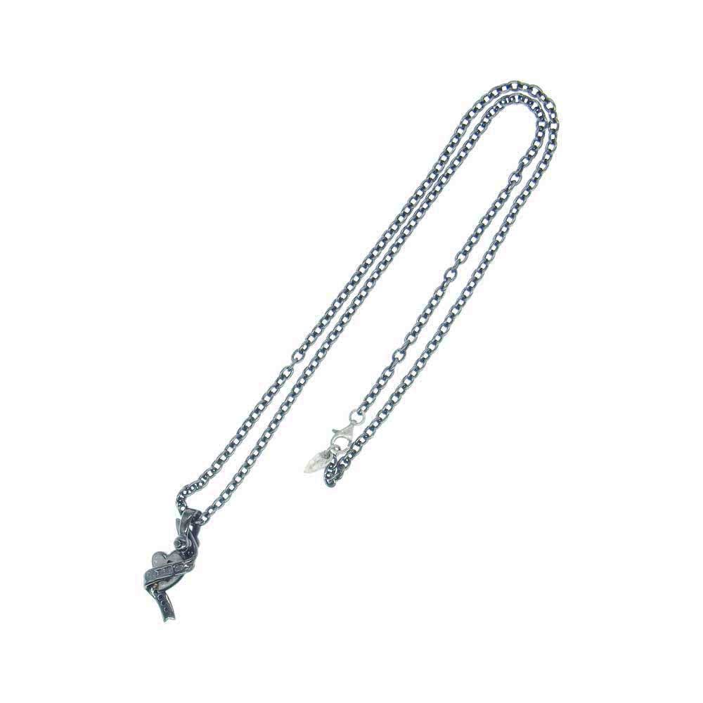PUERTA DEL SOL プエルタデルソル PE984BK ハート ネックレス ペンダント SILVER 950 ブラック系【中古】
