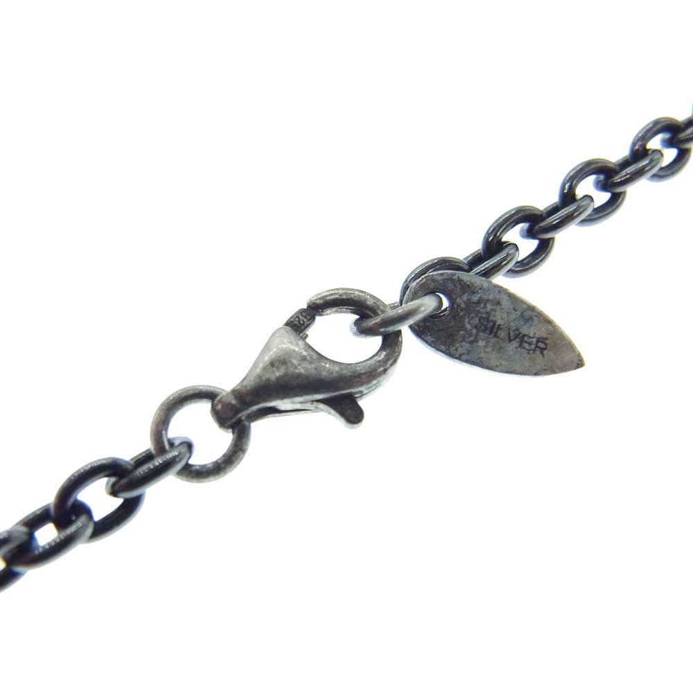 PUERTA DEL SOL プエルタデルソル PE984BK ハート ネックレス ペンダント SILVER 950 ブラック系【中古】