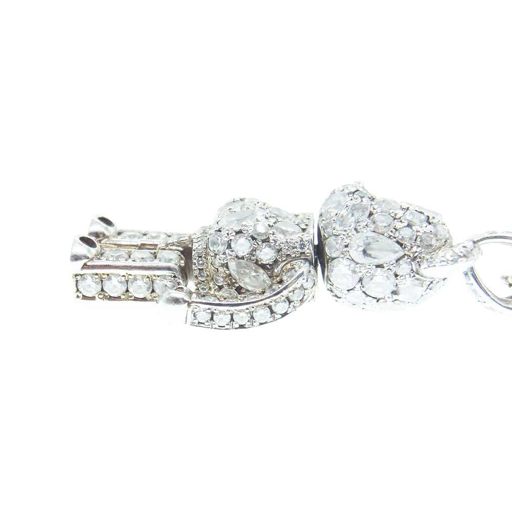 ヴェルヴェットラウンジ BE@RBRICK PENDANT ベアブリック コラボ シルバー ネックレス  シルバー系【中古】