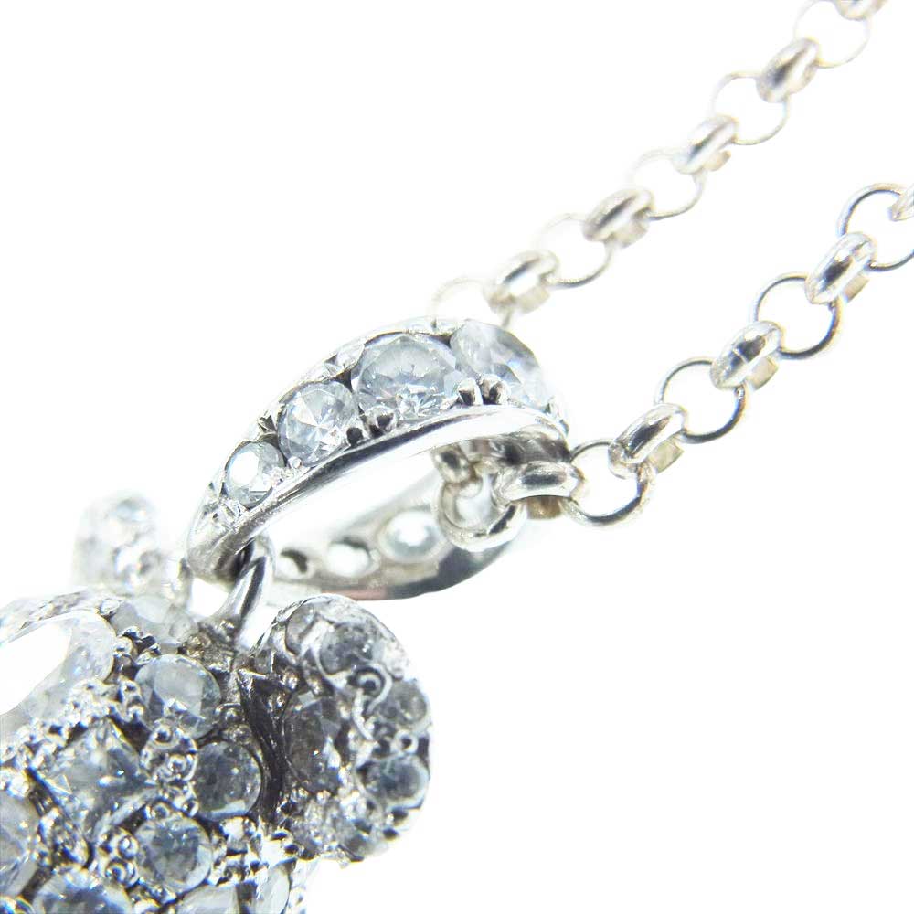 ヴェルヴェットラウンジ BE@RBRICK PENDANT ベアブリック コラボ シルバー ネックレス  シルバー系【中古】