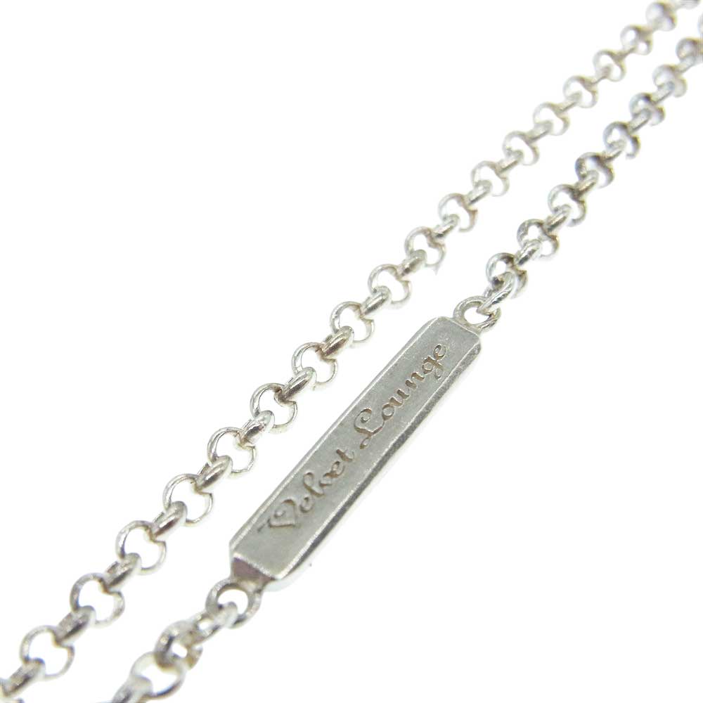 ヴェルヴェットラウンジ BE@RBRICK PENDANT ベアブリック コラボ シルバー ネックレス  シルバー系【中古】