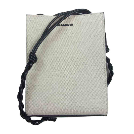 JIL SANDER ジルサンダー TANGLE タングル ロゴ ショルダーバック ブラック系【中古】