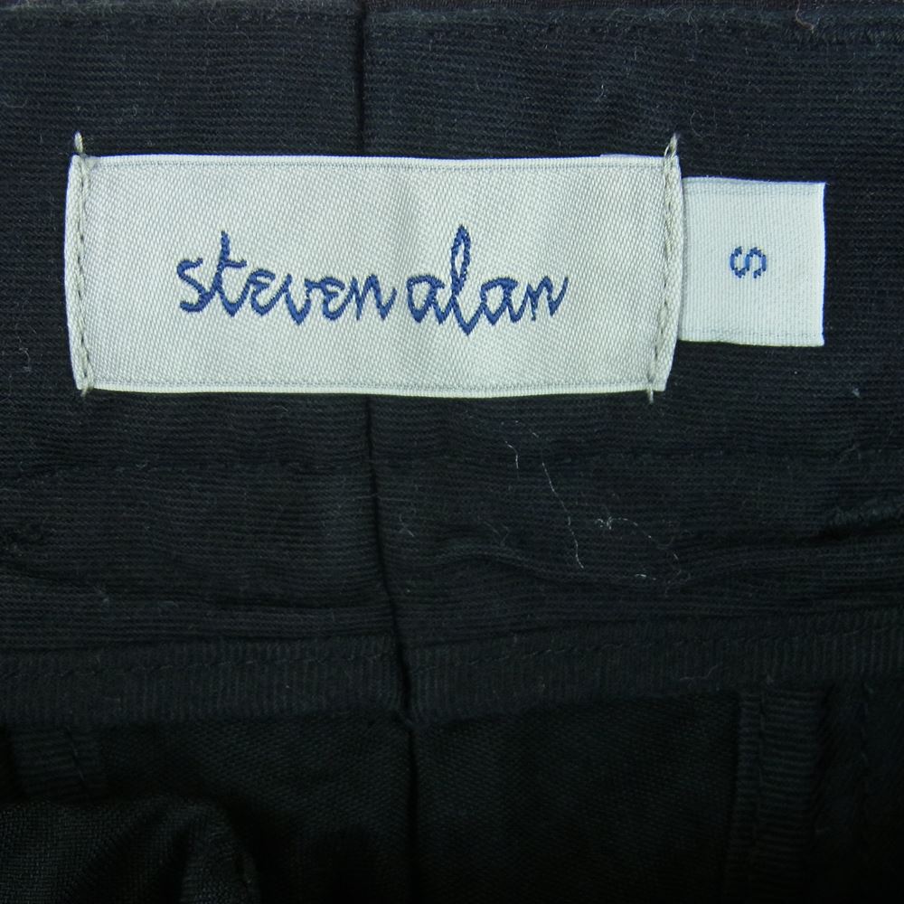 スティーブン アラン 8114-199-0455 O/D NYLON OX SUPER BAGGY TAPERED PANTS ナイロン バギー テーパード パンツ ブラック系 S【中古】