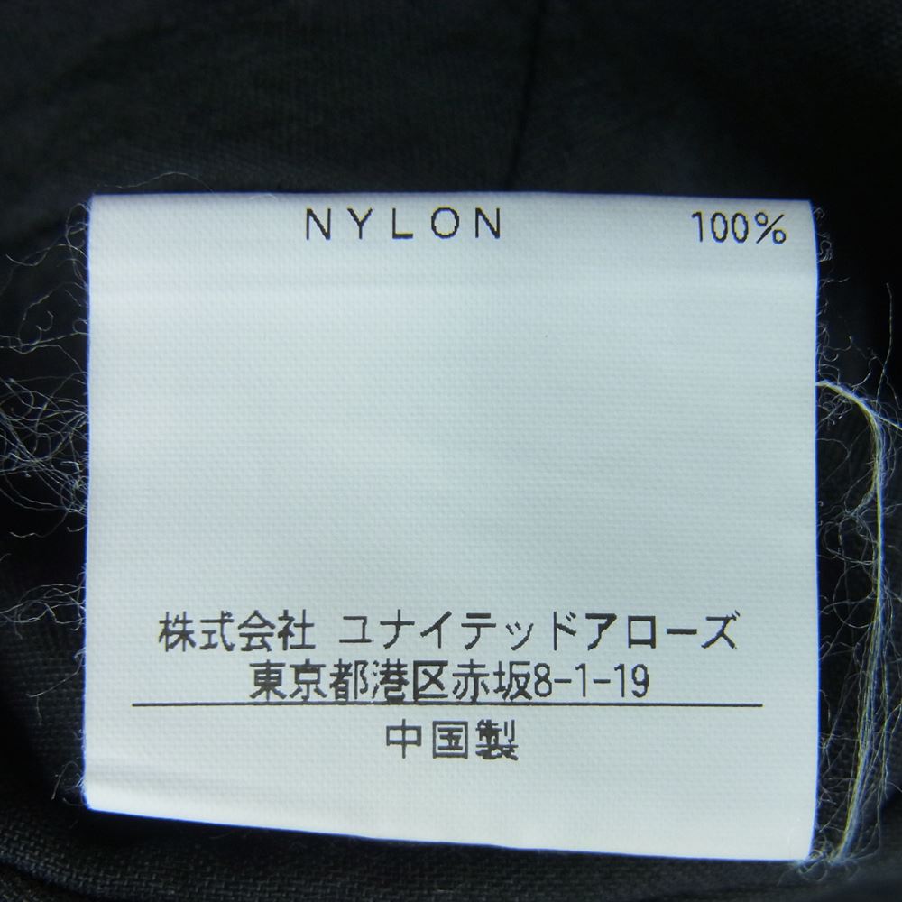 スティーブン アラン 8114-199-0455 O/D NYLON OX SUPER BAGGY TAPERED PANTS ナイロン バギー テーパード パンツ ブラック系 S【中古】
