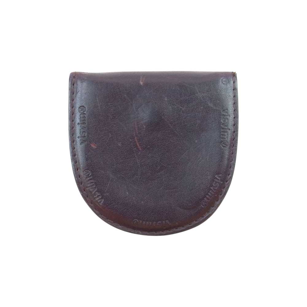 VISVIM ビズビム VEGGIE COIN CASE  べジー レザー コインケース 小銭入れ ダークブラウン系【中古】