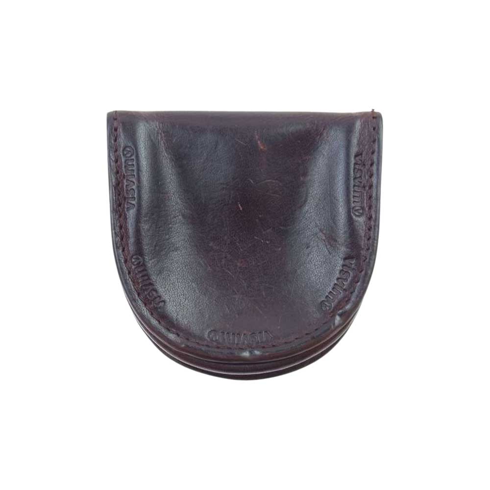 VISVIM ビズビム VEGGIE COIN CASE  べジー レザー コインケース 小銭入れ ダークブラウン系【中古】