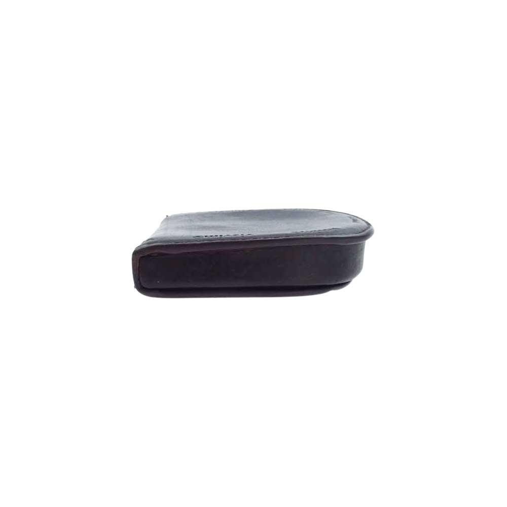 VISVIM ビズビム VEGGIE COIN CASE  べジー レザー コインケース 小銭入れ ダークブラウン系【中古】