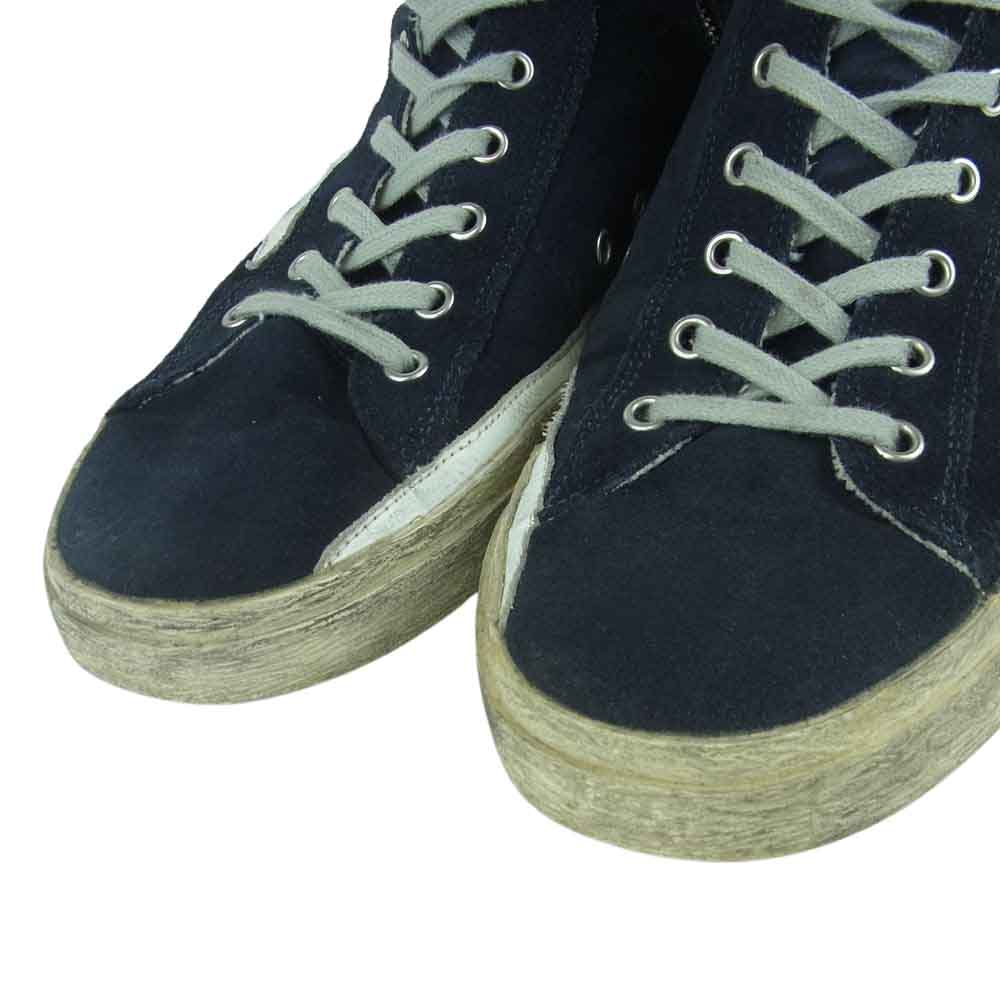 GOLDEN GOOSE ゴールデングース GWF00113 FRANCY フランシー ウェード ハイカット スニーカー ブラック系 43【中古】