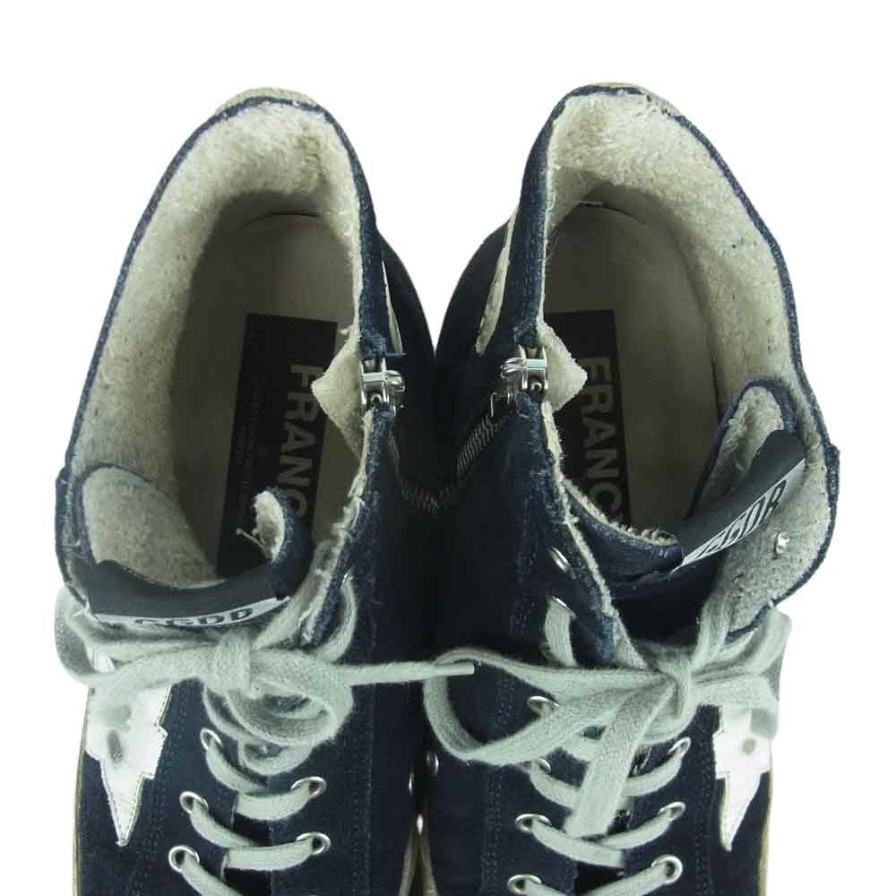 GOLDEN GOOSE ゴールデングース GWF00113 FRANCY フランシー ウェード ハイカット スニーカー ブラック系 43【中古】