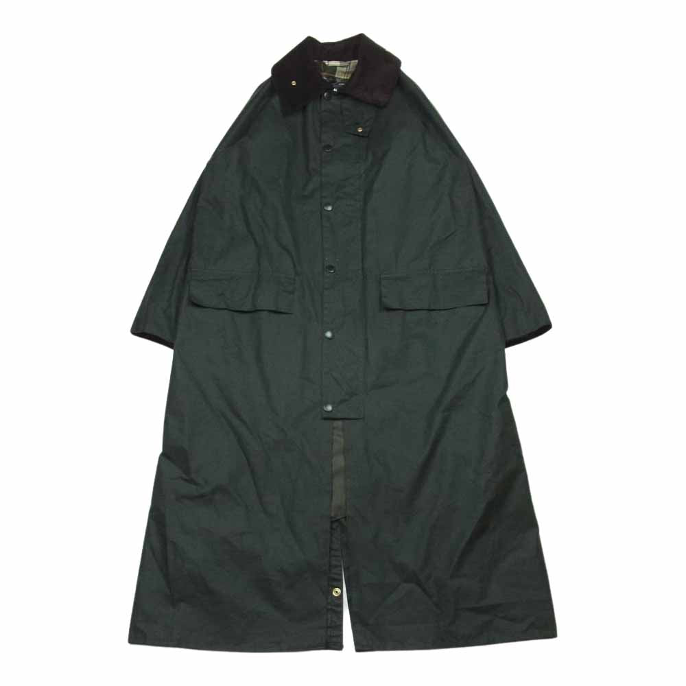 Barbour バブアー × LOEFF Burghley バーレー ライディング コート ダークグリーン系 36【中古】