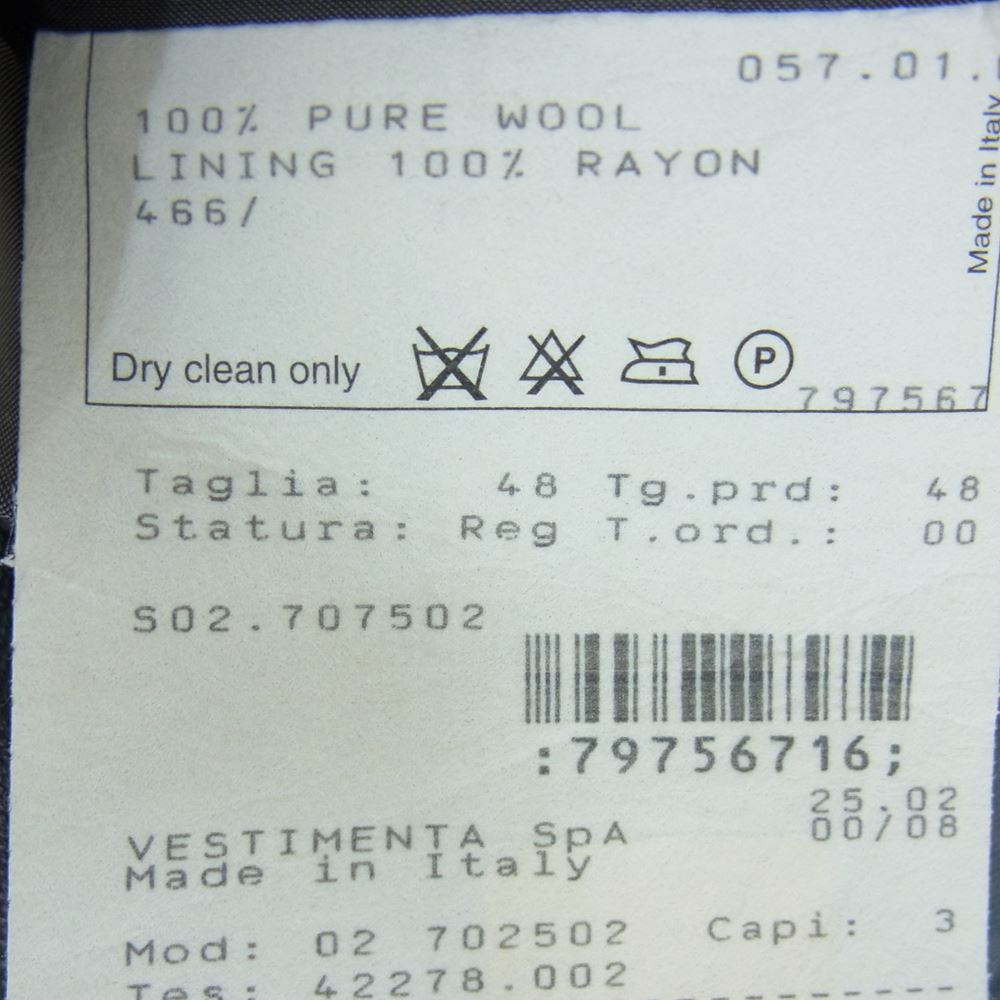 GIORGIO ARMANI ジョルジオアルマーニ 3B テーラード ジャケット グレー系 48【中古】